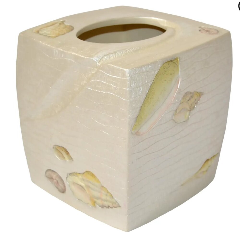 Vintage 1990s Beach Haven tissue box cover